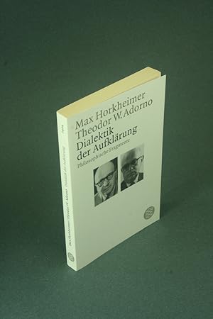 Bild des Verkäufers für Dialektik der Aufklärung: philosophische Fragmente. zum Verkauf von Steven Wolfe Books