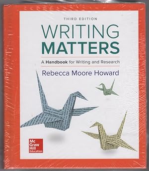 Writing Matters: A Handbook for Writing and Research (Comprehensive Edition with Exercises)