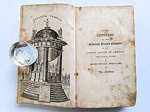 1824 MASONIC CHART - HIEROGLYPHIC MONITOR w/ 44 PLATES - William BUELL Association