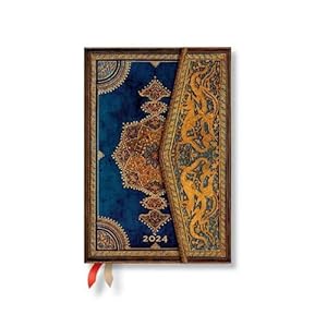 Bild des Verkufers fr Safavid Indigo (Safavid Binding Art) Mini 12-month Dayplanner 2024 (Hardcover) zum Verkauf von Grand Eagle Retail