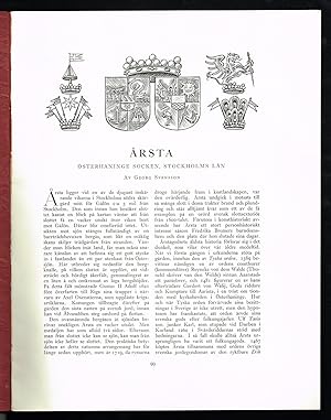 Bild des Verkufers fr rsta. sterhaninge socken, Stockholms ln. zum Verkauf von Hatt Rare Books ILAB & CINOA