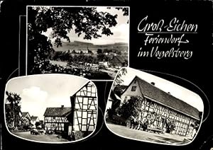 Ansichtskarte / Postkarte Groß Eichen Mücke in Hessen, Gesamtansicht, Fachwerkhäuser