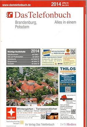 Bild des Verkufers fr Das Telefonbuch Brandenburg, Potsdam, 2014 zum Verkauf von Antiquariat Jterbook, Inh. H. Schulze