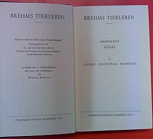 Imagen del vendedor de Brehms Tierleben. Siebenter (7.) Band - Vgel II: Kolibris, Spechtvgel, Raubvgel a la venta por biblion2