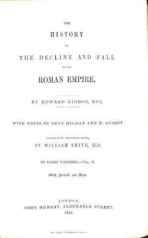 Seller image for The History of the Decline and Fall of the Roman Empire Volumes II to VIII for sale by WeBuyBooks