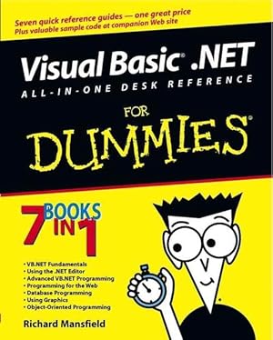 Immagine del venditore per Visual Basic .NET All-In-One Desk Reference For Dummies (Paperback) venduto da AussieBookSeller