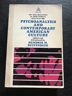 Seller image for Psychoanalysis and Contemporary American Culture for sale by Sheapast Art and Books