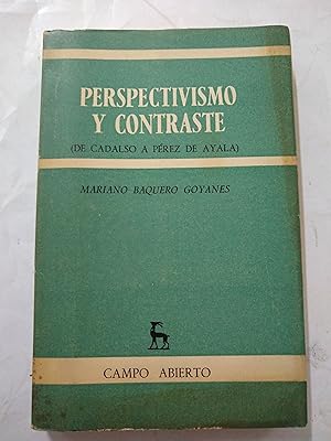 Imagen del vendedor de Perspectivismo y contraste a la venta por Libros nicos