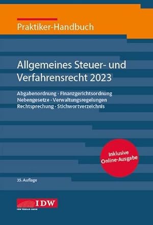 Seller image for Praktiker-Handbuch Allgemeines Steuer-und Verfahrensrecht 2023, m. 1 Buch, m. 1 E-Book for sale by Rheinberg-Buch Andreas Meier eK