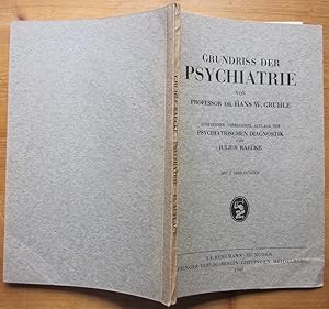 Seller image for Grundriss der Psychiatrie. Fnfzehnte verbesserte Auflage der psychiatrischen Diagnostik von Julius Raecke. for sale by Antiquariat Roland Ggler