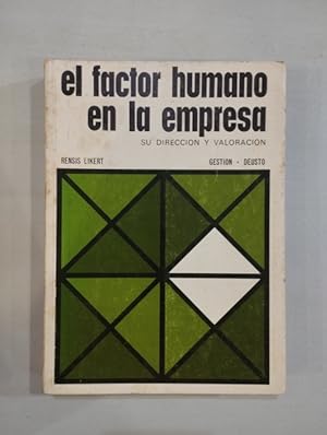 Seller image for El factor humano en la empresa. for sale by Saturnlia Llibreria