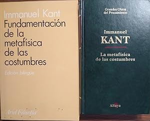 FUNDAMENTACIÓN DE LA METAFÍSICA DE LAS COSTUMBRES Edición bilingüe - Edición de José Mardomingo +...