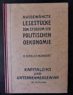 Bd.8: Kapitalzins und Unternehmergewinn.
