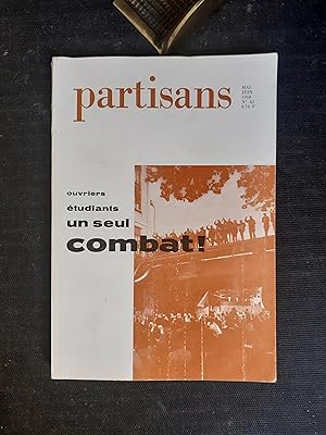 "Partisans", mai-juin 1968, N° 42 - Ouvriers, étudiants, un seul combat !