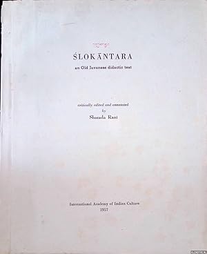 Seller image for Slokantara: an Old Javanese didactic text for sale by Klondyke
