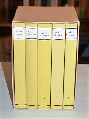 Albert Schweitzer. Ausgewählte Werke in fünf Bänden. 5 Bde.