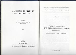 Seller image for Slavistic Printings And Reprintings for sale by stephens bookstore