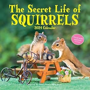 Image du vendeur pour Secret Life of Squirrels Wall Calendar 2024 mis en vente par AussieBookSeller
