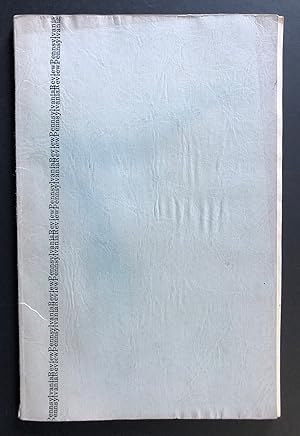 Immagine del venditore per Pennsylvania Review 1 (1970) - SIGNED by Victor Bockris venduto da Philip Smith, Bookseller