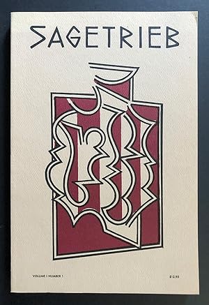Image du vendeur pour Sagetrieb : A Journal Devoted to Poets in the Pound-Williams Tradition, Volume 1, Number 1 (Spring 1982) mis en vente par Philip Smith, Bookseller