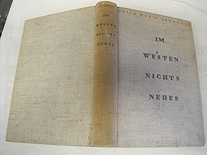 Seller image for Im Westen Nichts Neues [All Quiet On The Western Front] for sale by Stony Hill Books