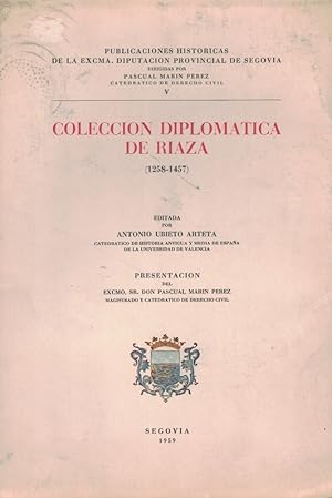 Seller image for COLECCIN DIPLOMTICA DE RIAZA (1258-1457) for sale by Librera Torren de Rueda