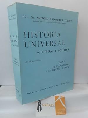Imagen del vendedor de HISTORIA UNIVERSAL (CULTURAL Y POLTICA) TOMO I: DE LOS ORGENES A LA PLENITUD GTICA a la venta por Librera Kattigara