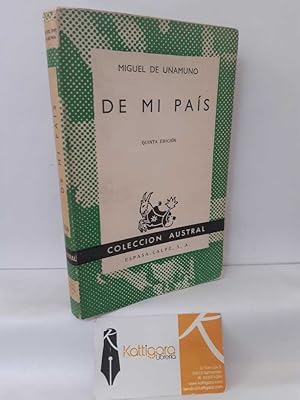 Imagen del vendedor de DE MI PAS. DESCRIPCIONES, RELATOS Y ARTCULOS DE COSTUMBRES a la venta por Librera Kattigara