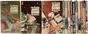 Seller image for Ian Fleming's James Bond novels, the complete Pan paperback 'Still Life' series. Comprising: Casino Royale, Moonraker, Diamonds Are Forever, From Russia With Love, Dr. No, Goldfinger, For Your Eyes Only (short stories inc. From A View To A Kill, Quantum of Solace), Thunderball, The Spy Who Loved Me, On Her Majesty's Secret Service, You Only Live Twice, The Man with the Golden Gun, Octopussy and The Living Daylights (short stories) for sale by Adrian Harrington Ltd, PBFA, ABA, ILAB