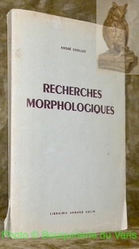 Seller image for Recherches morphologiques, 27 figures. for sale by Bouquinerie du Varis