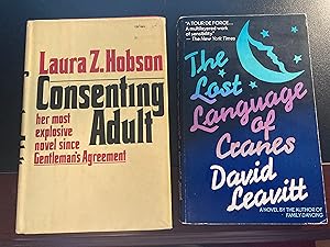 Consenting Adult, First Edition, ** FREE trade paperback copy of "The Lost Language of Cranes" by...