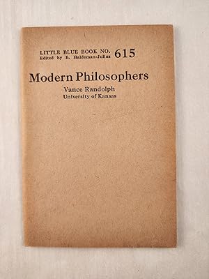 Imagen del vendedor de Modern Philosophers: Little Blue Book No. 615 a la venta por WellRead Books A.B.A.A.