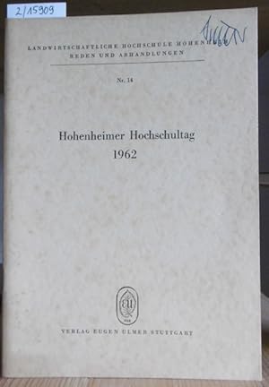 Bild des Verkufers fr Hohenheimer Hochschultag 1962. zum Verkauf von Versandantiquariat Trffelschwein