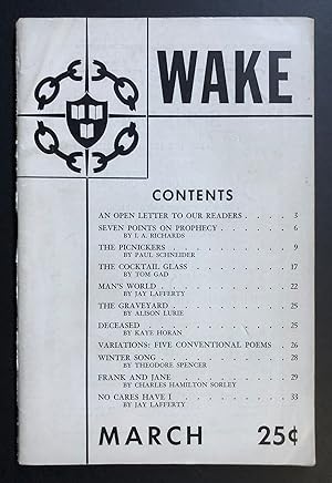 Image du vendeur pour Wake 3 (The Harvard Wake, Volume 1, Number 3; March 1945) mis en vente par Philip Smith, Bookseller
