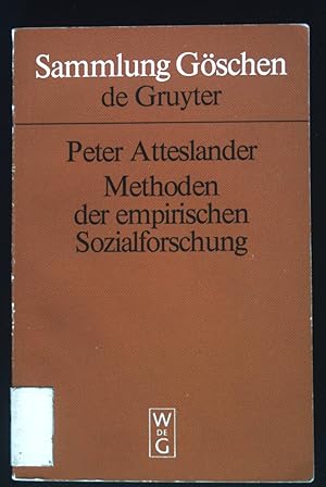 Immagine del venditore per Methoden der empirischen Sozialforschung. Sammlung Gschen ; 2100 venduto da books4less (Versandantiquariat Petra Gros GmbH & Co. KG)