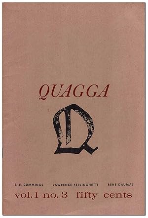 Seller image for QUAGGA - VOL.1, NO.3 (SEPTEMBER, 1960) for sale by Captain Ahab's Rare Books, ABAA