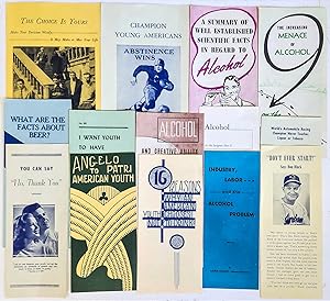 Group of Fourteen 1940s Anti-Alcohol Pamphlets