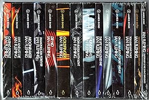 COMPLETE MATCHING SET ALL 14 JAMES BOND BOOKS "The James Bond Penguin Collection" w/SLIPCASE STIL...