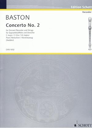 Bild des Verkufers fr Konzert C-Dur Nr.2fr Sopranblockflte und Klavier zum Verkauf von Smartbuy