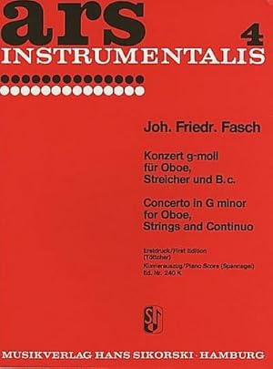 Bild des Verkufers fr Konzert g-Moll für Oboe undStreicher für Oboe und Klavier zum Verkauf von AHA-BUCH GmbH