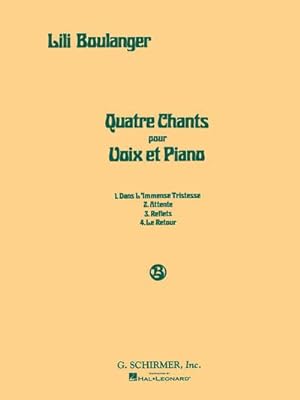 Bild des Verkufers fr Quatre Chants (Four Songs) zum Verkauf von AHA-BUCH GmbH