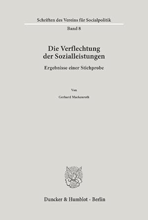 Bild des Verk�ufers f�r Die Verflechtung der Sozialleistungen. : Ergebnisse einer Stichprobe. zum Verkauf von AHA-BUCH GmbH