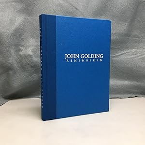 Imagen del vendedor de JOHN GOLDING REMEMBERED. a la venta por Any Amount of Books