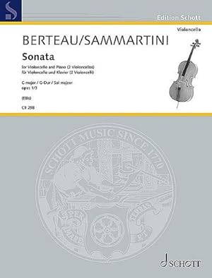 Bild des Verkufers fr Sonate op. 1,3für Violoncello und Klavier zum Verkauf von AHA-BUCH GmbH