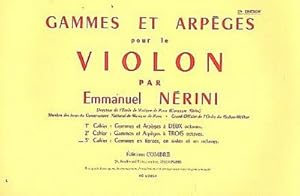 Seller image for Gammes et arpges vol.3 pourviolon : Gammes en tierces, en sixtes. for sale by Smartbuy