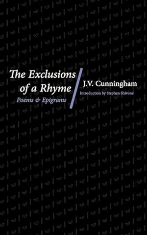 Immagine del venditore per The Exclusions of a Rhyme : Poems and Epigrams venduto da Smartbuy