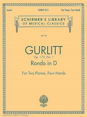 Bild des Verkufers fr Rondo in D, Op. 175, No. 1 (Set) : Schirmer Library of Classics Volume 739 Piano Duet zum Verkauf von Smartbuy