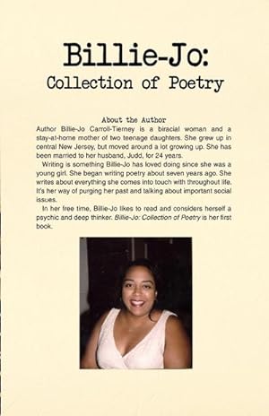 Seller image for Billie-Jo : Collection of Poetry for sale by Smartbuy