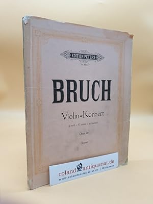 Bild des Verkufers fr MAX BRUCH: Violinkonzert g-Moll - G minor - sol mineur Opus 26. Konzert fr Violine mit Begleitung des Orchesters, G Moll Opus 26. Hrsg. von Wilhelm Stross. Klavierauszug von Kurt Soldan. (Edition Peters Nr. 4590) zum Verkauf von Roland Antiquariat UG haftungsbeschrnkt