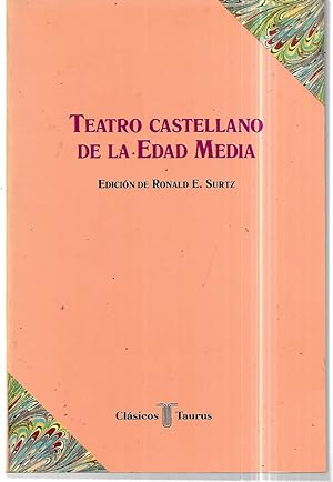 Imagen del vendedor de Teatro castellano de la Edad Media a la venta por FERDYDURKE LIBROS
